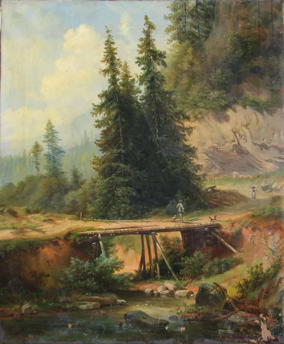 Podul, by Pauline Hufnagel-Spreer, unspecified, 1898