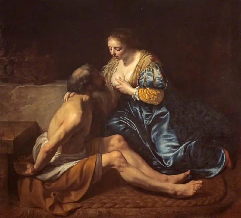 Cimon and Pero, by Paulus Moreelse