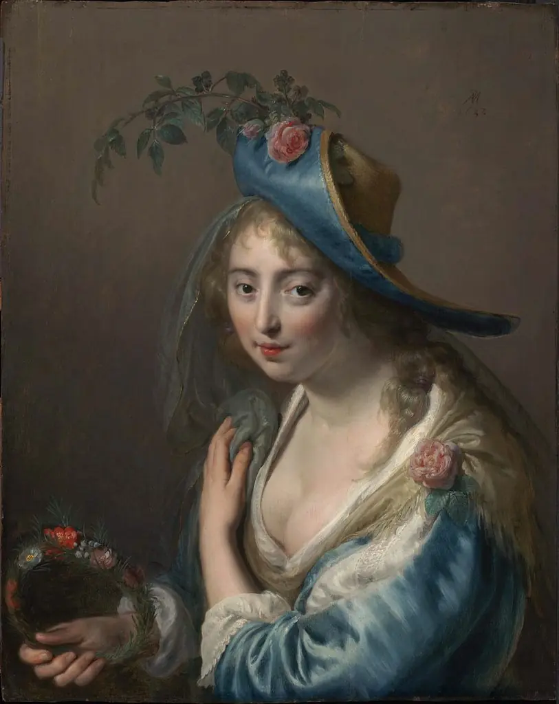 Portrait of a Young Woman as Flora, by Paulus Moreelse