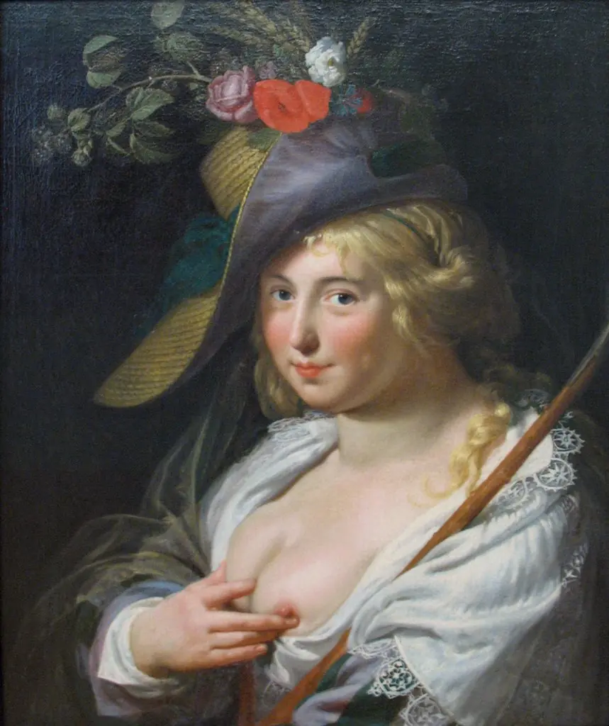 The blond shepherdess, by Paulus Moreelse