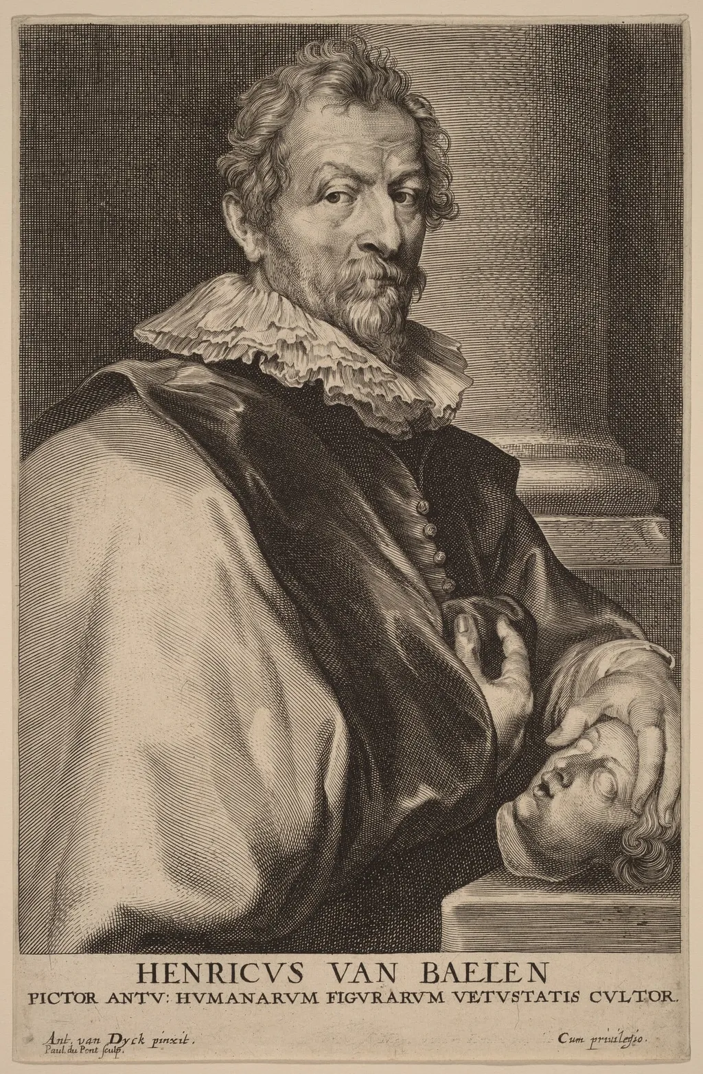 Hendrick van Balen, by Paulus Pontius, ink, 1634