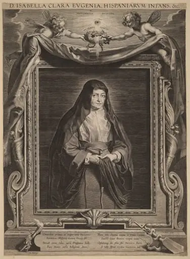 Isabella Clara Eugenia, Infanta of Spain, by Paulus Pontius