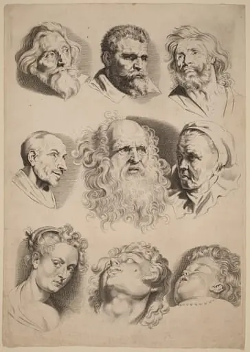 Nine Heads, by Paulus Pontius