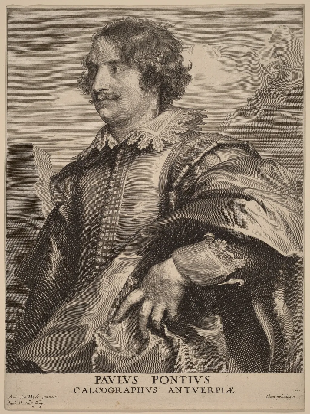 Paulus Pontius, by Paulus Pontius, ink, 1634