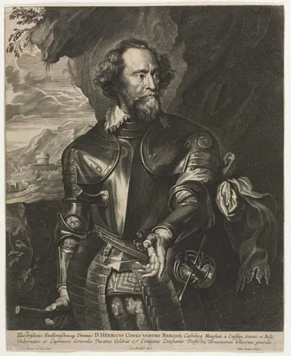 Portrait of Henry, Count van den Berghe, by Paulus Pontius
