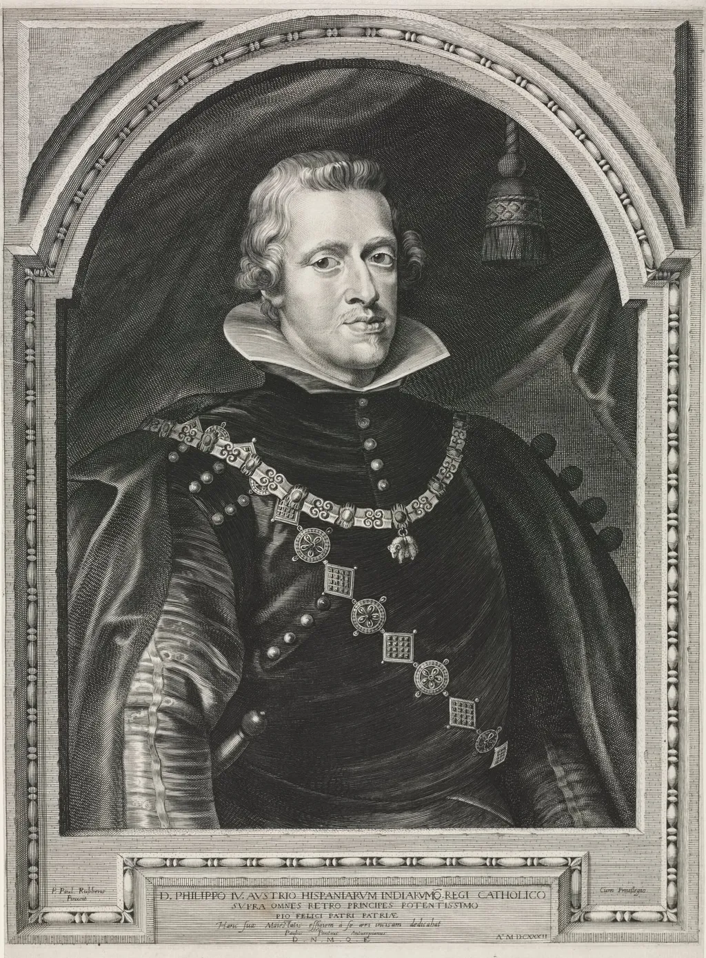 Portrait of Philip IV, by Paulus Pontius, 1604