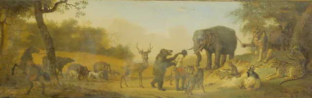 Hunter and Hounds being Judged — Paulus Potter