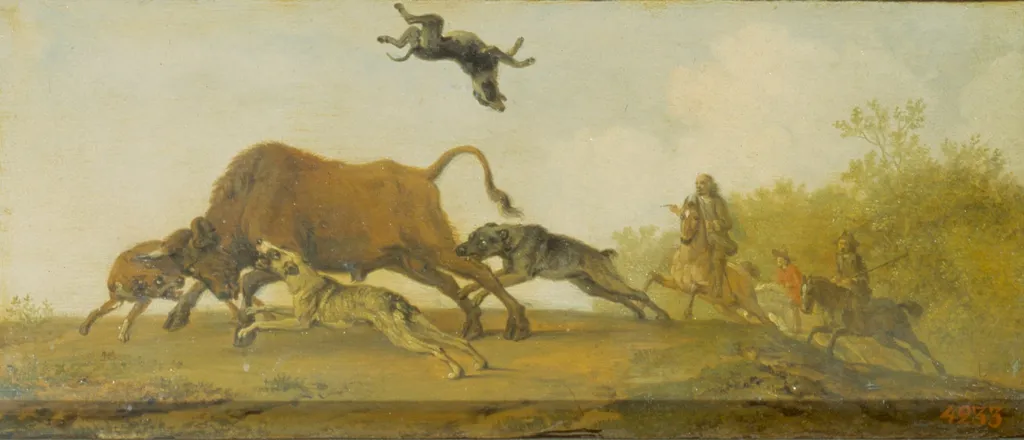 The Bull Hunt, by Paulus Potter, oil, 1650