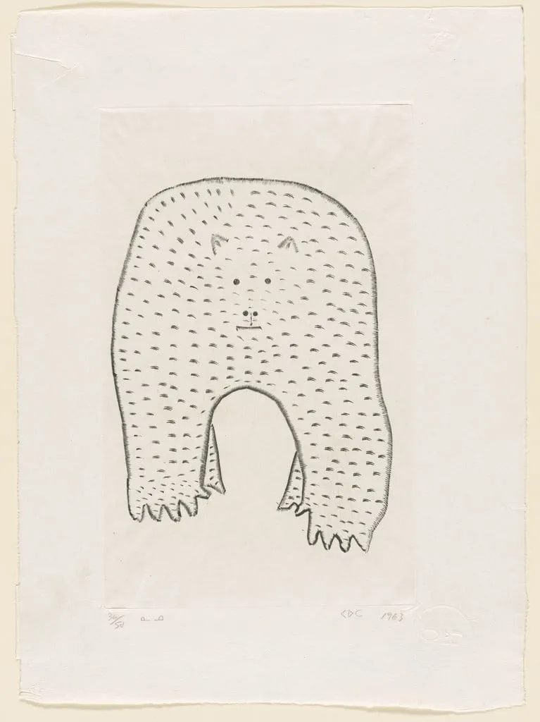 Untitled, by Pauta Saila, ink, 1963