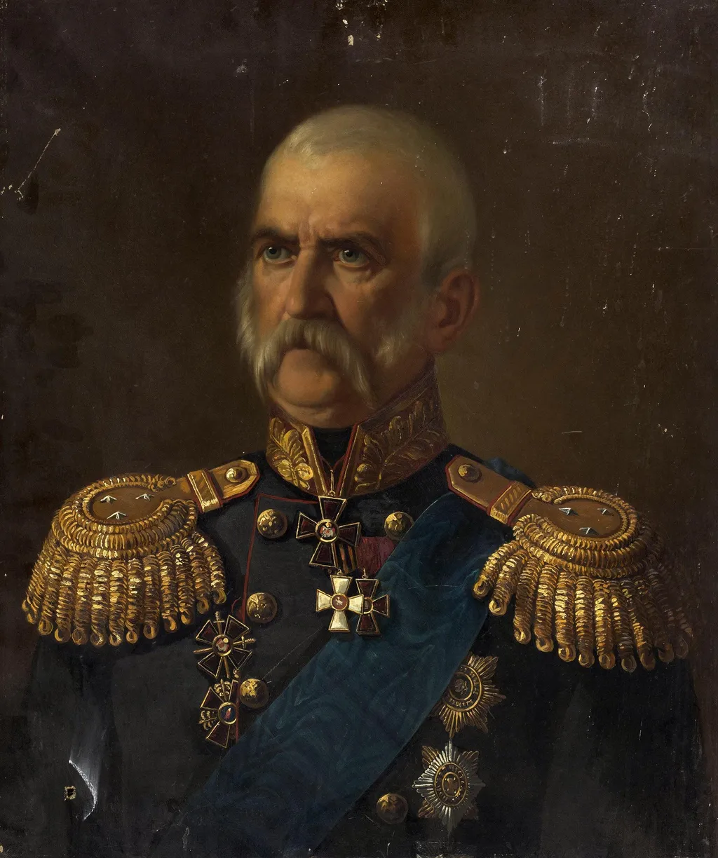 Portrait D.B. Bronevskogo, by Pavel Ivanovich Porohovnikov, oil, 1890