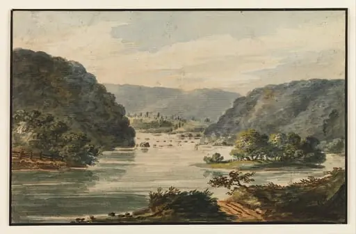 A View of the Potomac at Harpers Ferry, by Pavel Petrovich Svinin