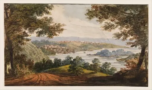 Washington and Georgetown from the Alexandria Road, by Pavel Petrovich Svinin|G.I. Parkyn