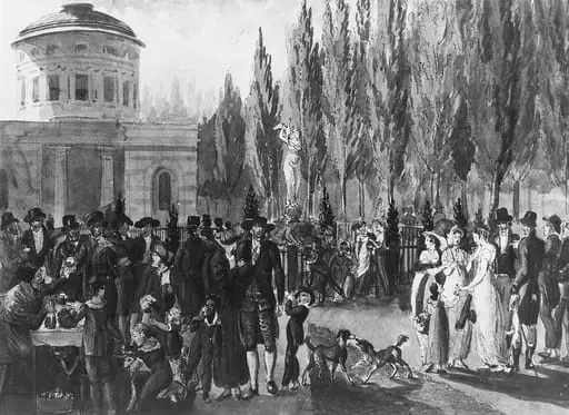 Fourth of July in Centre Square, Philadelphia, by Pavel Petrovich Svinin|John Lewis Krimmel, 1811