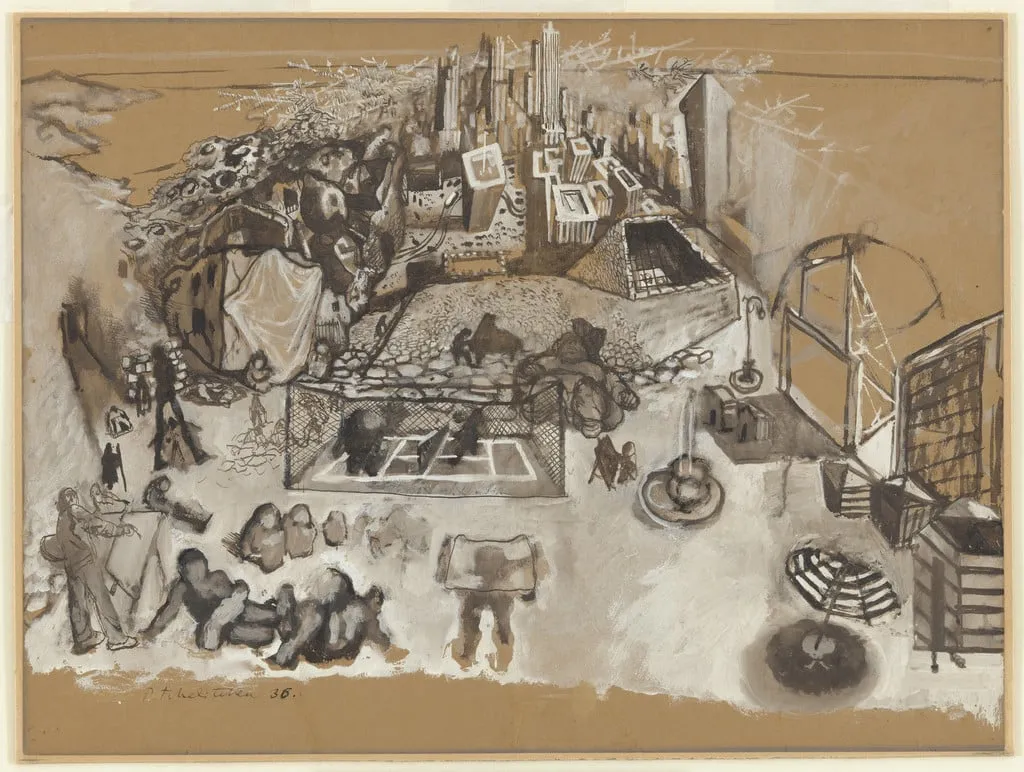 Untitled, by Pavel Tchelitchew, gouache, 1936