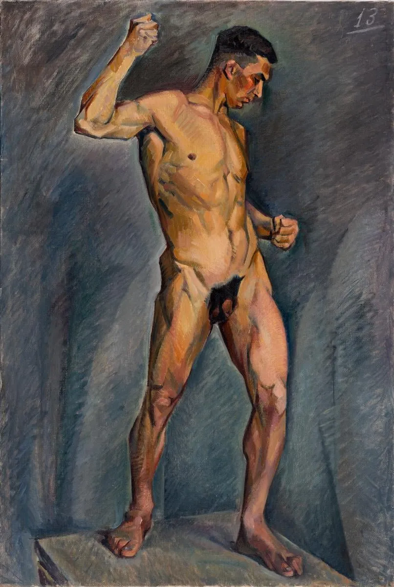 Nude study, by Pavlaki-Ioannidou Popi, 1932
