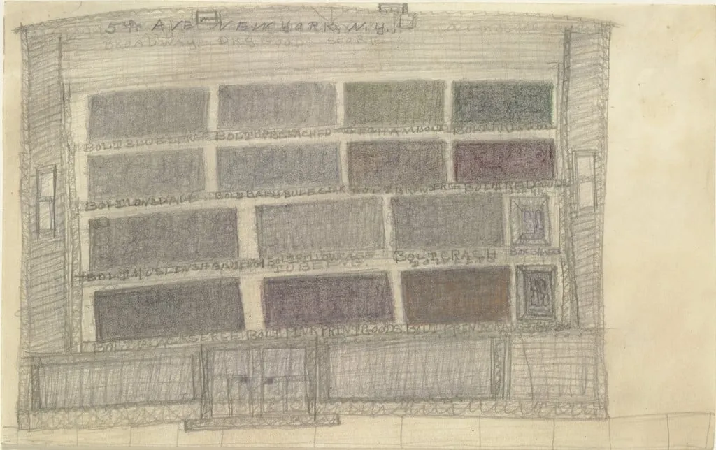 Untitled, by Pearl Blauvelt, graphite, 1940