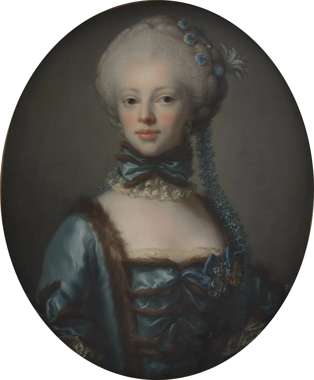 Portrait of Countess Eleonora Agnes Scheel, neé Raben, by Peder Als, oil, 1768