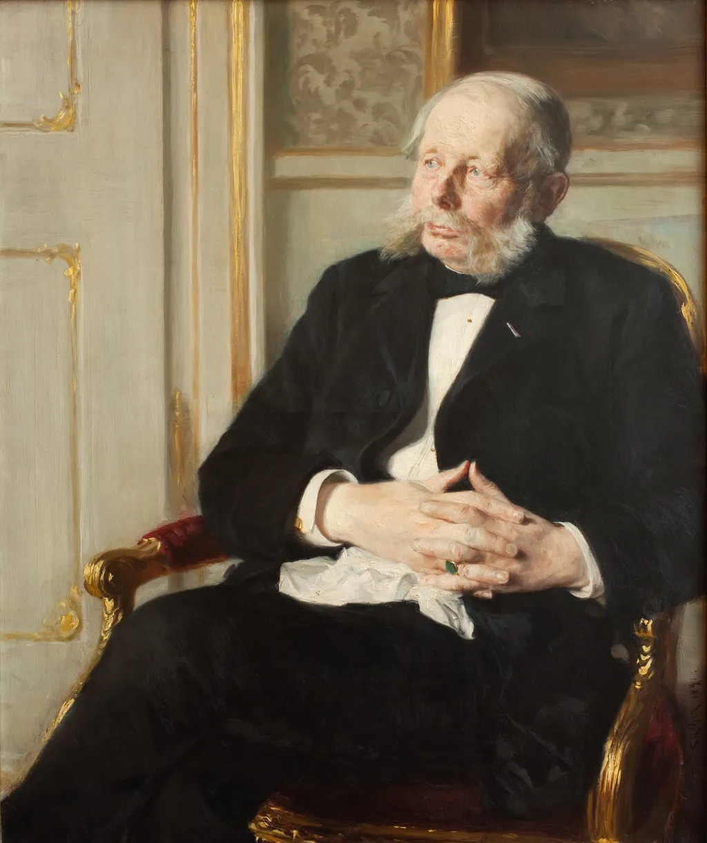 Baron Otto Ditlev Rosenørn-Lehn, by Peder Severin Krøyer, oil, 1896