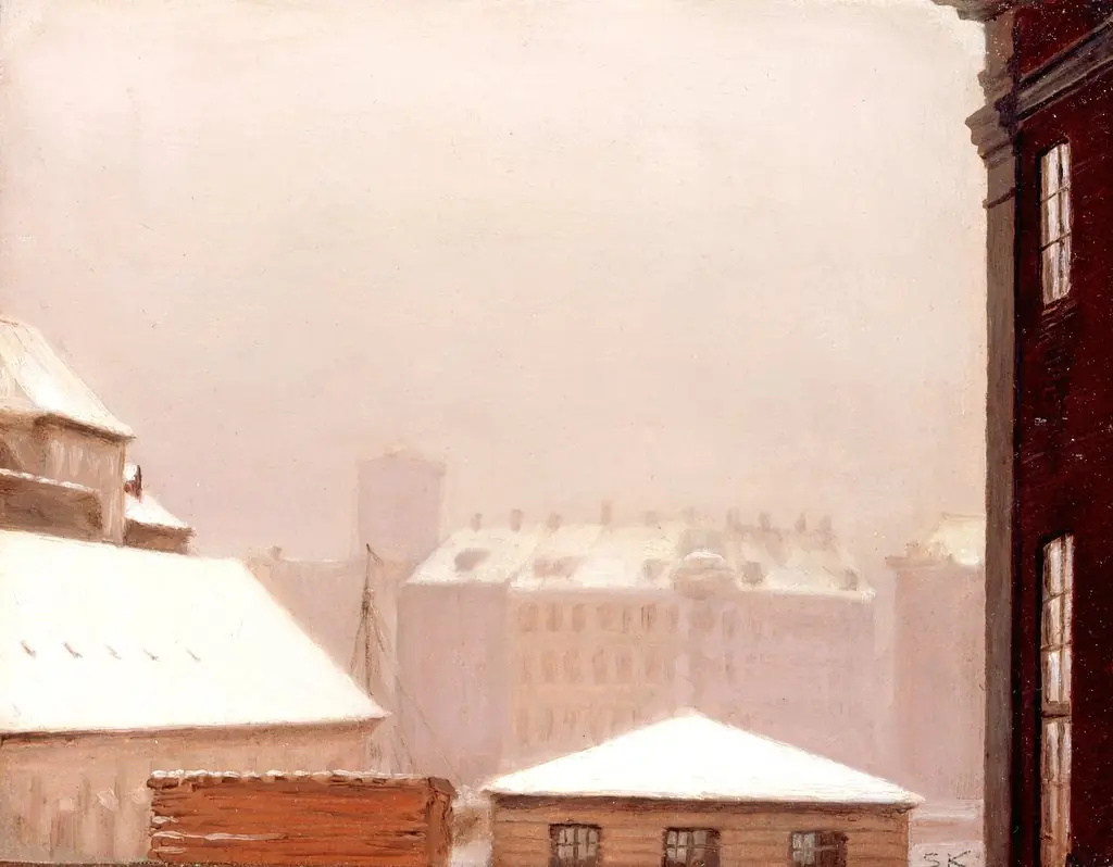 Copenhagen:  Roofs Under the Snow