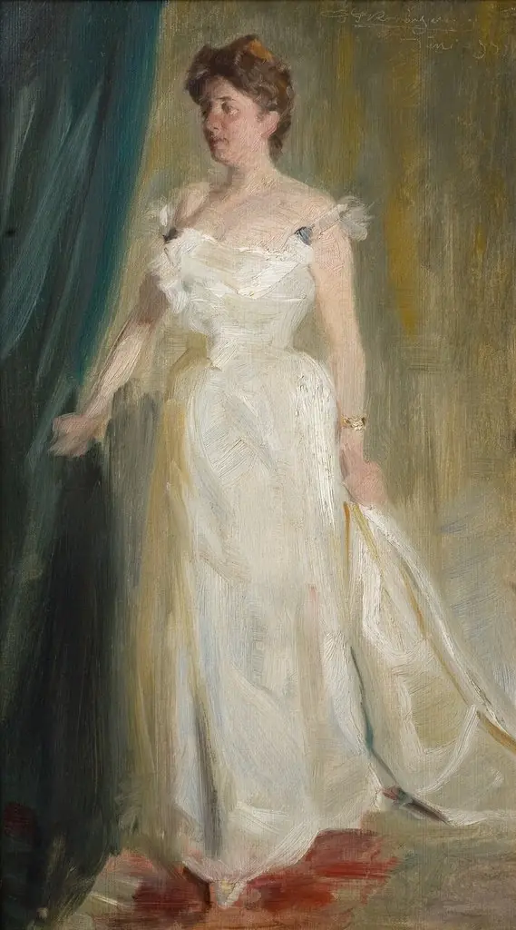 Portræt af lensgrevinde Lillie Suzanne Raben-Levetzau, by Peder Severin Krøyer