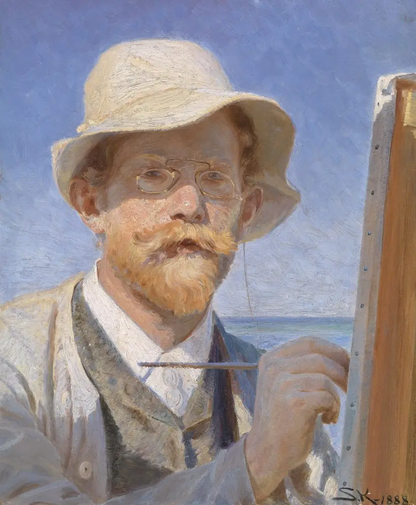 Self-portrait, by Peder Severin Krøyer