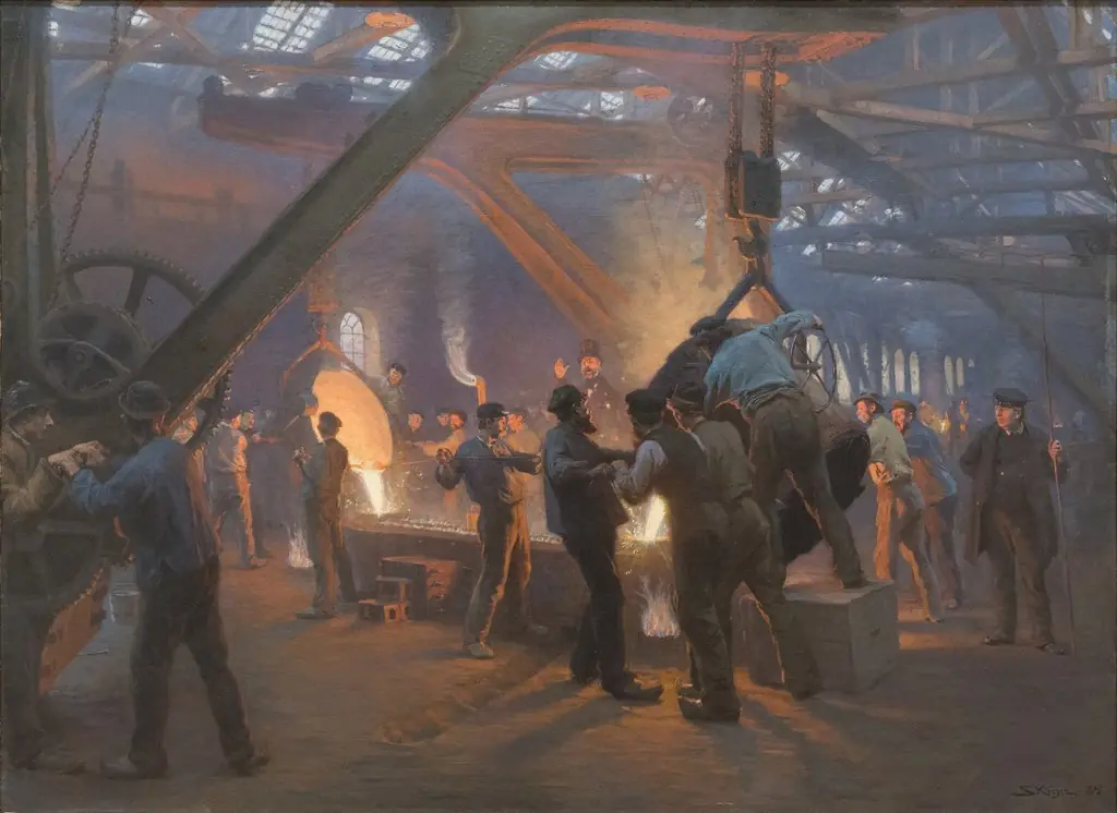 The Iron Foundry, Burmeister and Wain, by Peder Severin Krøyer