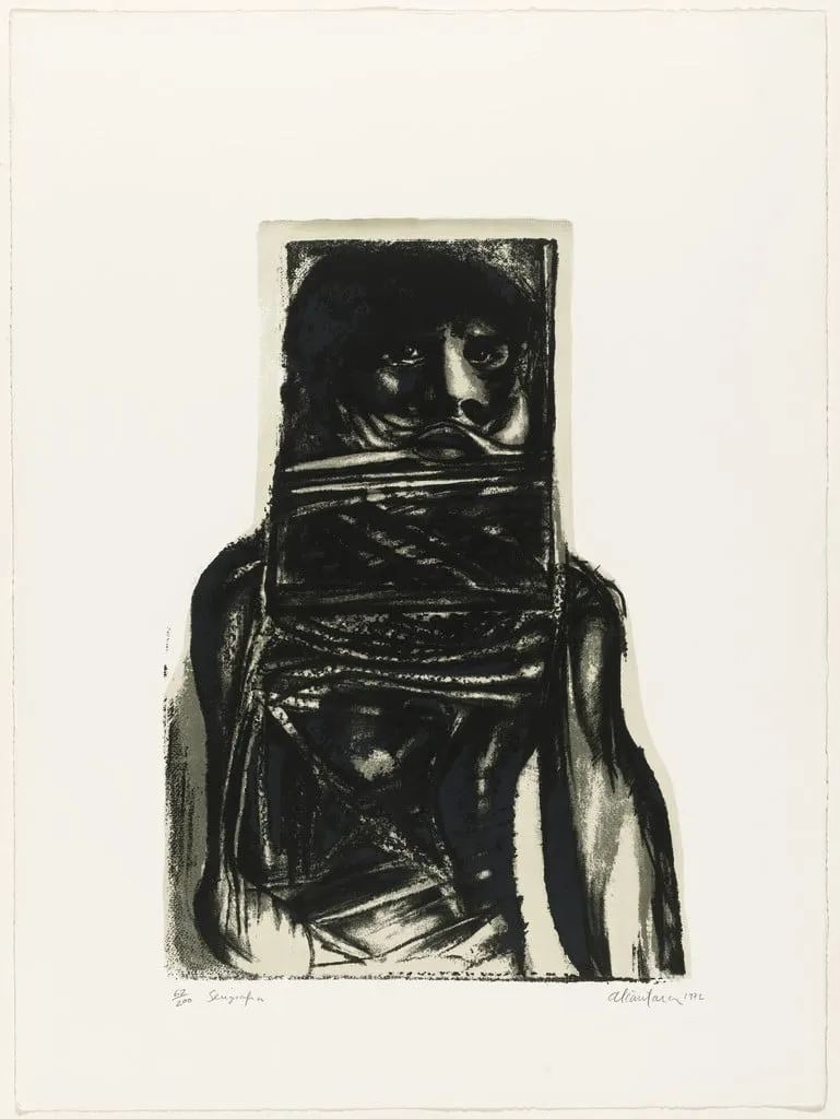 Untitled, by Pedro Alcantara, ink, 1972