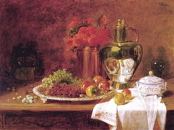 Apples and grapes, by Pedro Alexandrino Borges