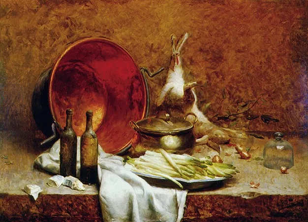 Aspargos, by Pedro Alexandrino Borges, oil, 1911