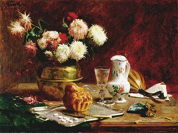 Flowers and candies, by Pedro Alexandrino Borges