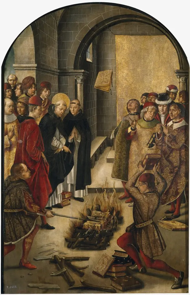 Saint Dominic and the Albigensians, by Pedro Berruguete