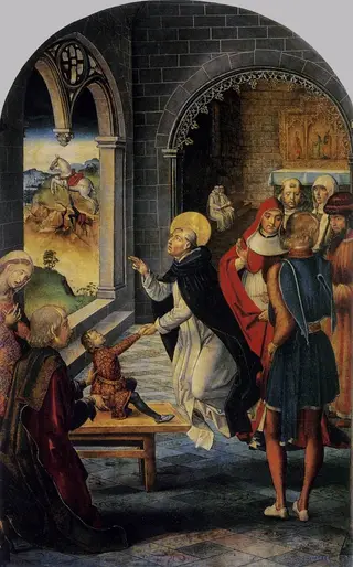Saint Dominic resurrects a Boy