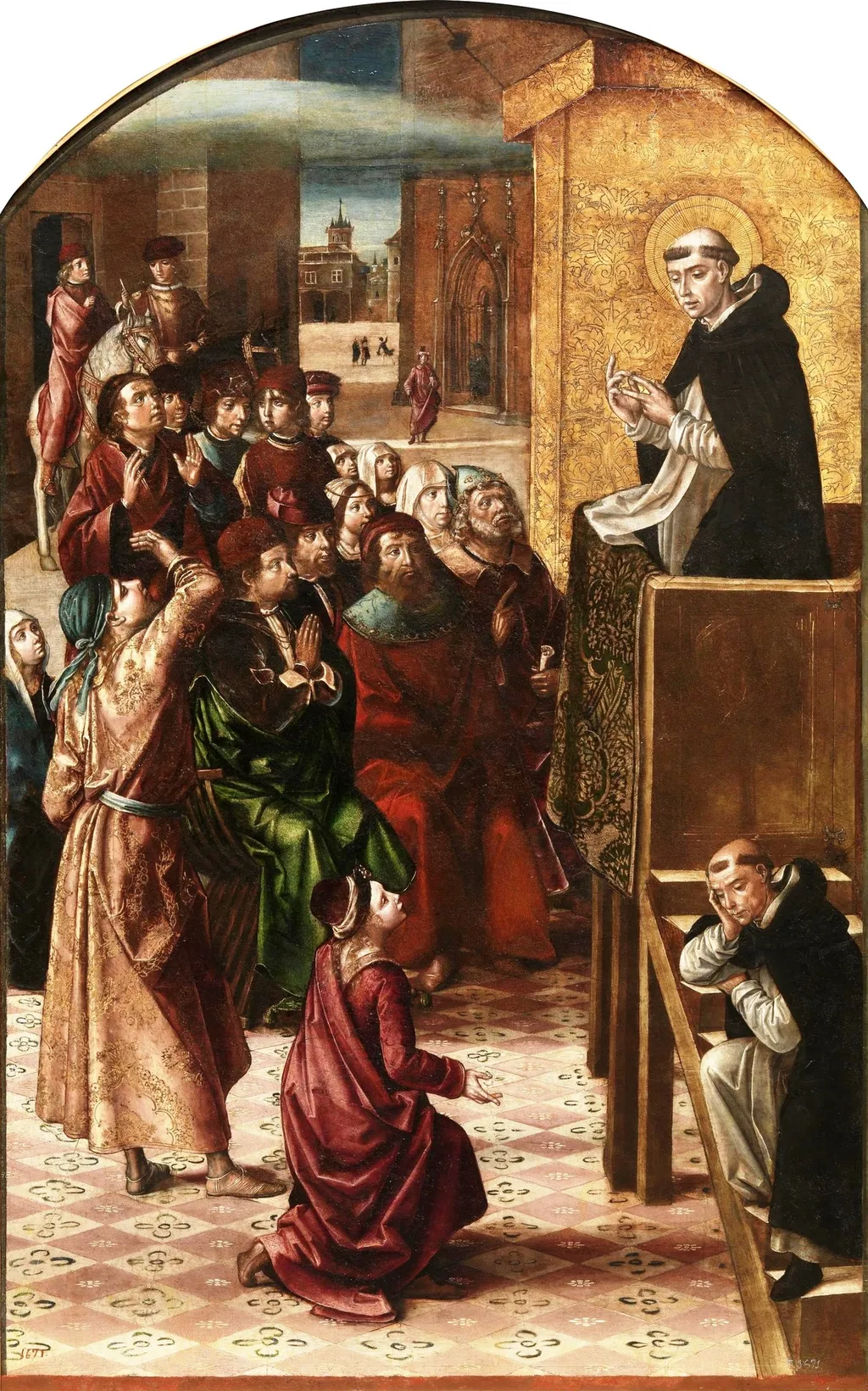 The Miracle of the Cloud, by Pedro Berruguete, oil, 1497