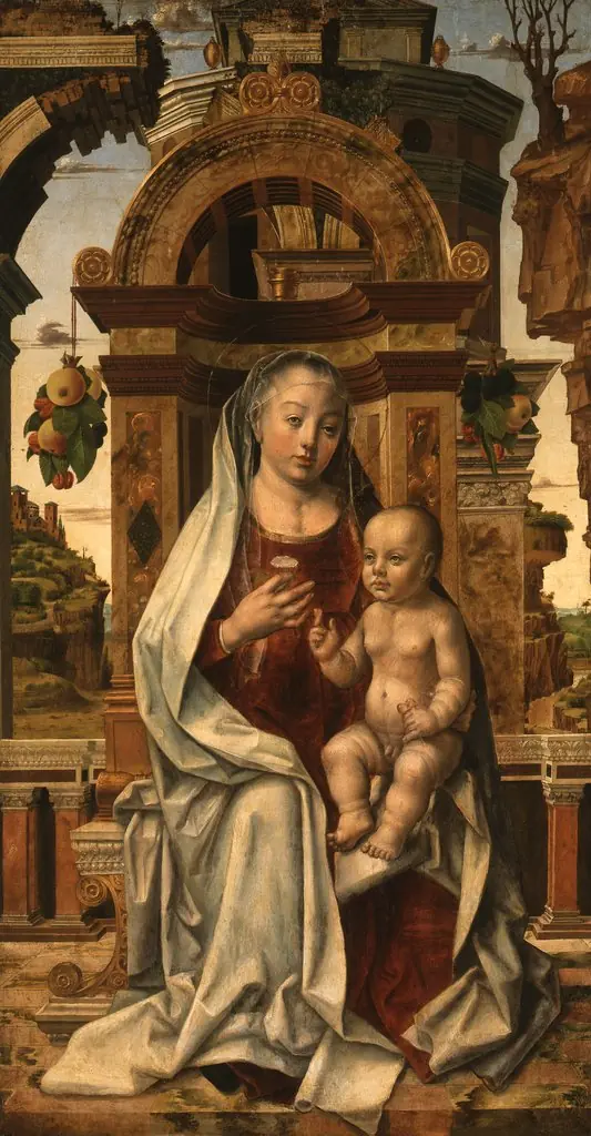 The Virgin and Child Enthroned, by Pedro Berruguete