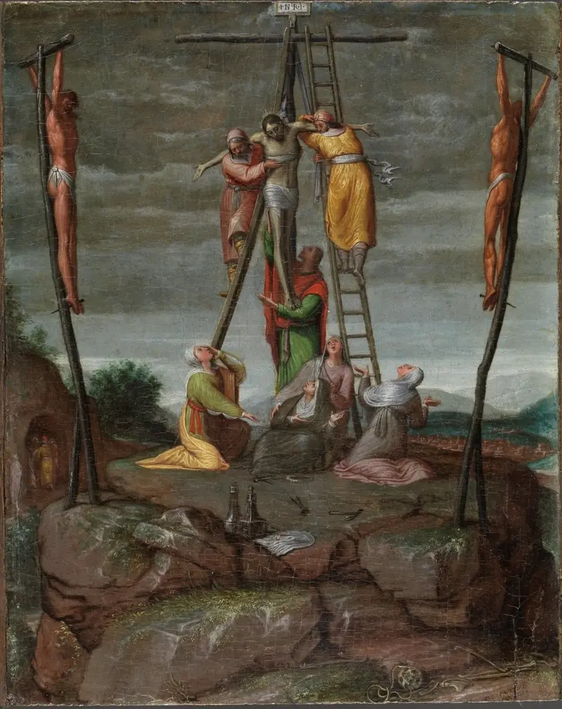 The Descent from the Cross, by Pedro de Campaña, 1570