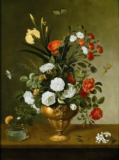 Flower Vase and Crystal Vessel, by Pedro de Camprobin