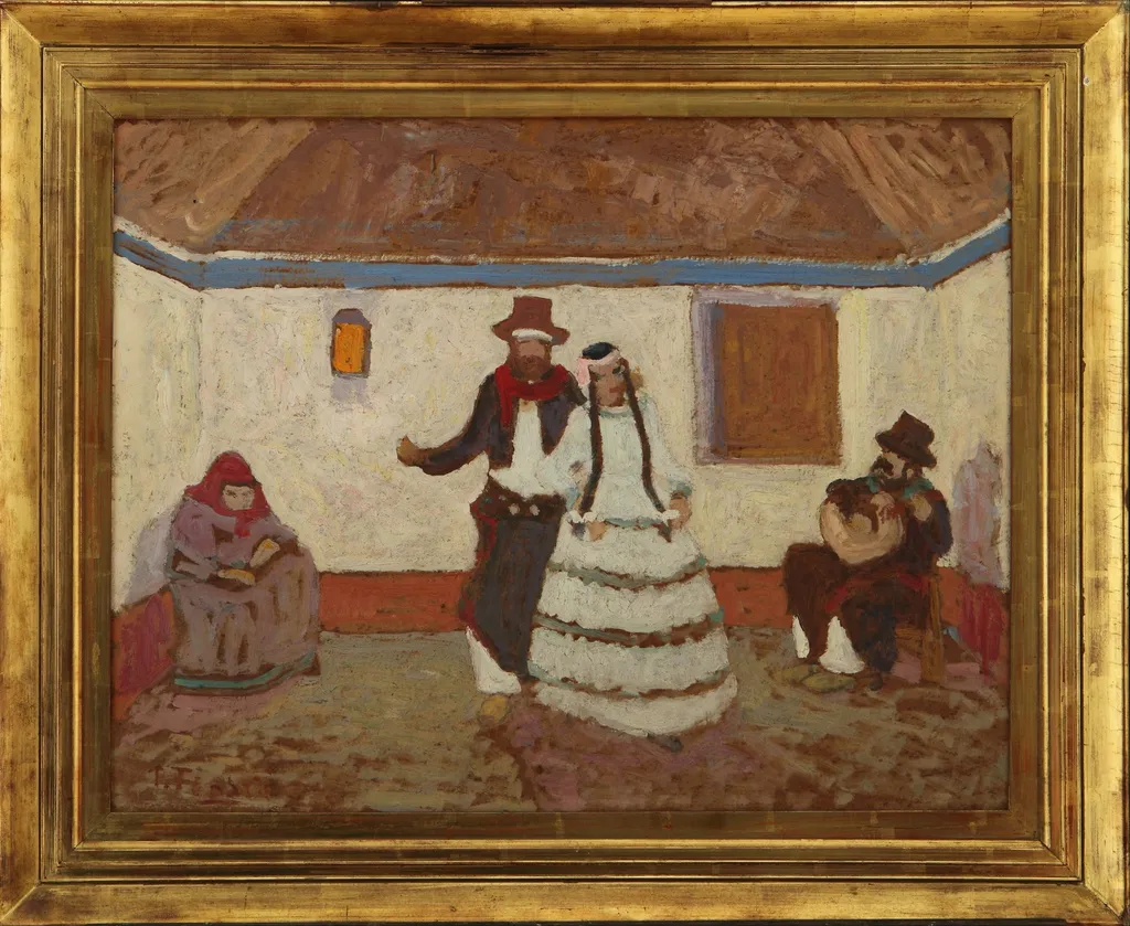 Baile en el rancho, by Pedro Figari, unspecified, 1500
