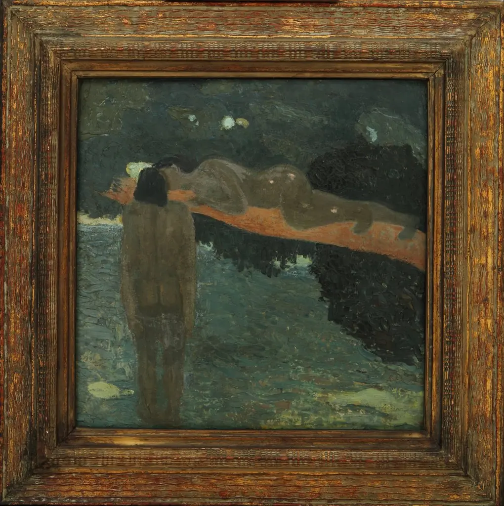 El beso, by Pedro Figari