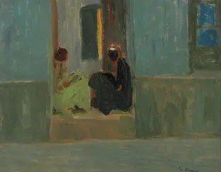 Negras en la puerta o Negras en zaguán, by Pedro Figari, 1500