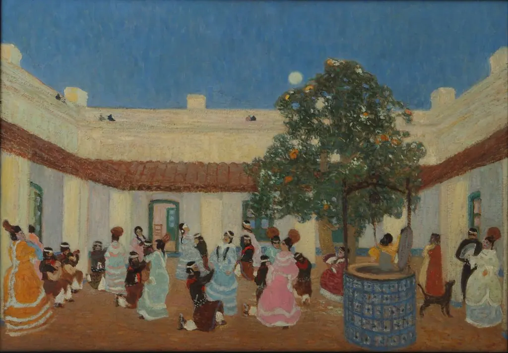 Patio, by Pedro Figari