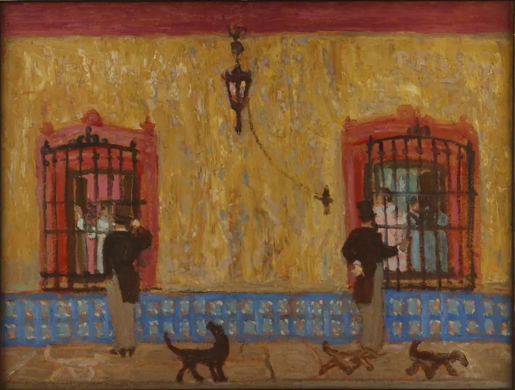 Peeling the pava, by Pedro Figari