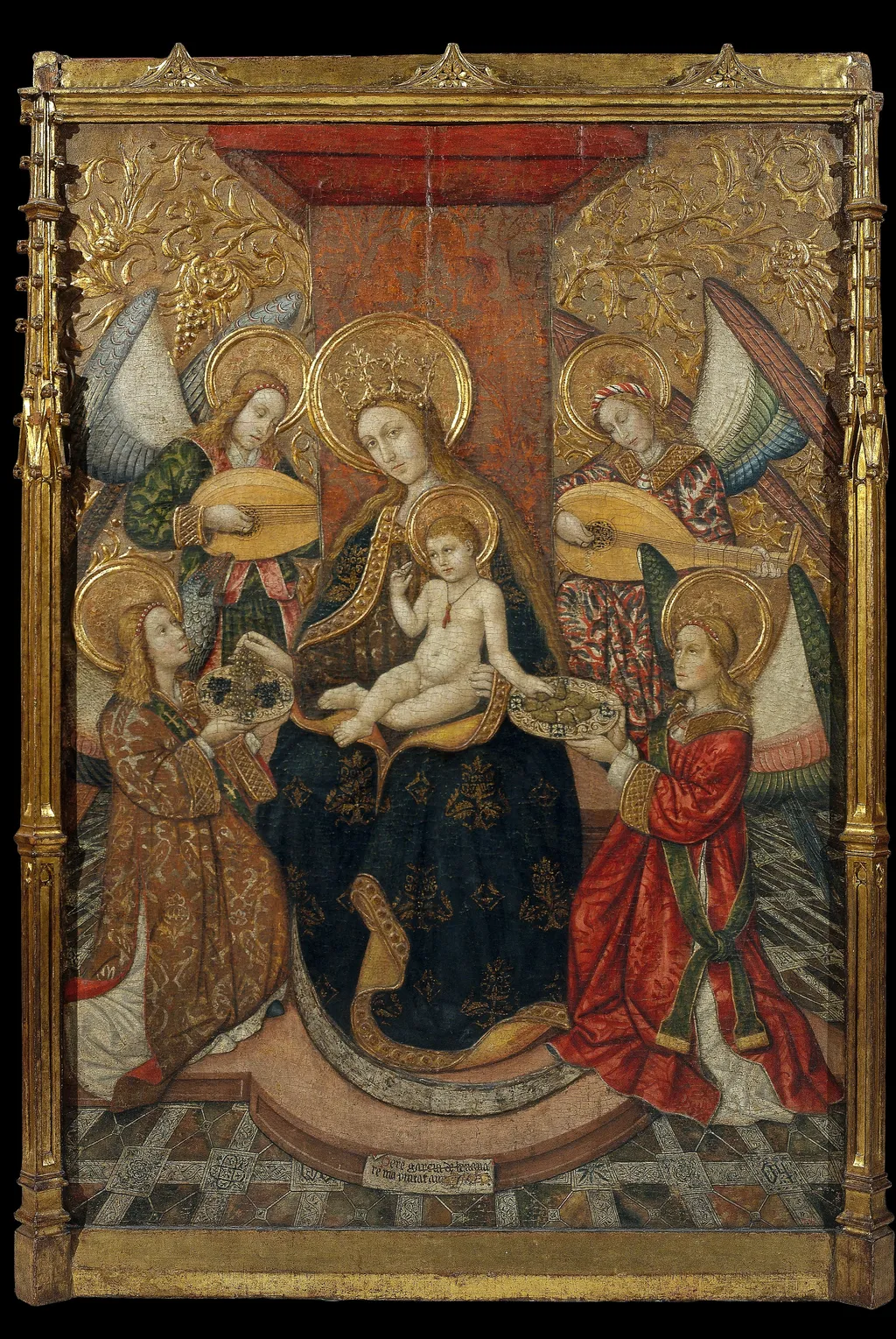 Virgin and Angels, by Pedro García de Benavarre, unspecified, 1470