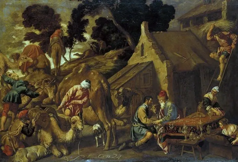 Abraham sends Eliezer to find a wife for Isaac, by Pedro Orrente