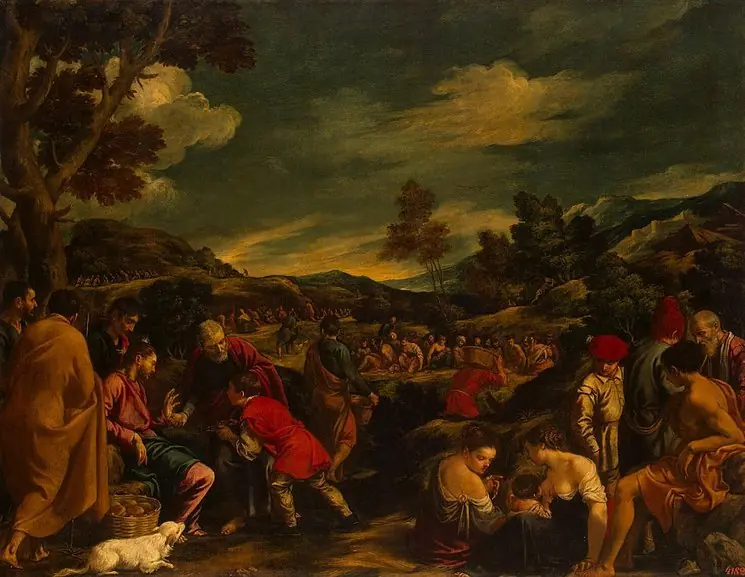 Feeding of the Five Thousand, by Pedro Orrente