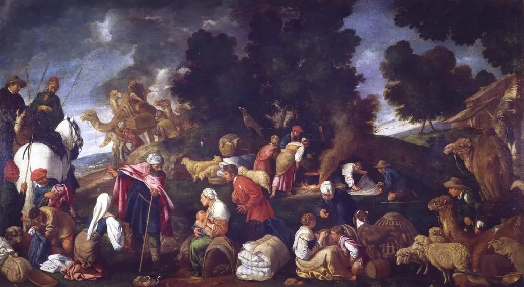 Labán busca los ídolos, by Pedro Orrente