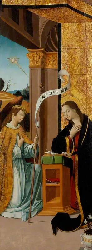 The Annuciation, by Pedro Romana, unspecified, 1527