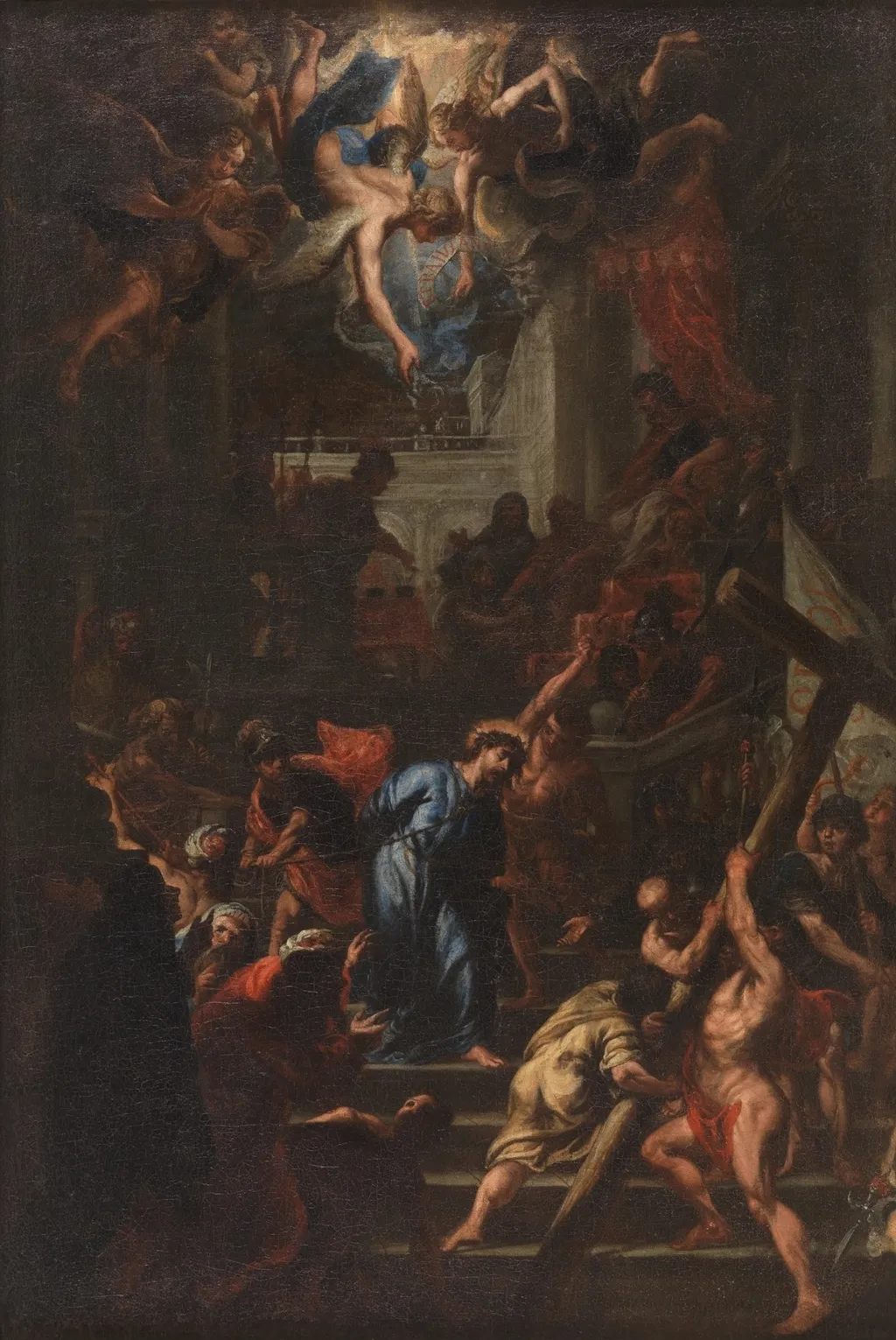 Christ in the Praetorium, by Pedro Ruiz González, oil, 1673