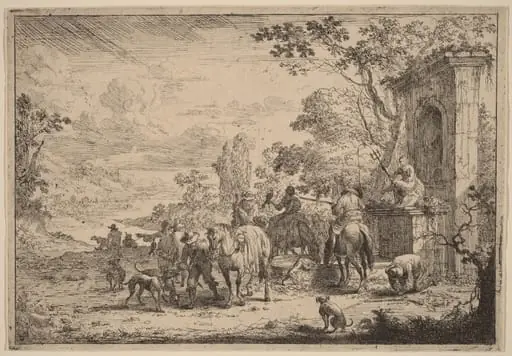 Huntsmen Resting, by Peeter Bout