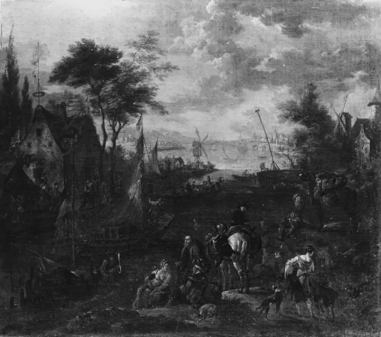 Flusslandschaft, by Peeter van Bredael