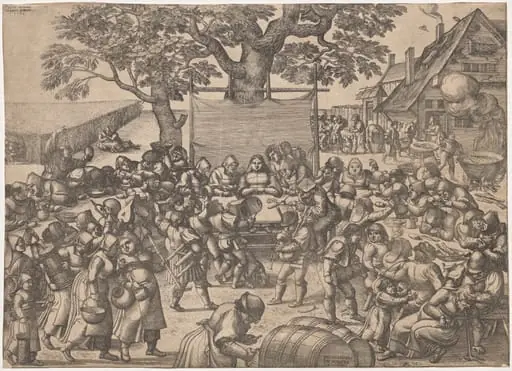 The Large Wedding Feast, by Peeter van der Borcht